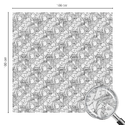 Dekorativní mléčná fólie na sklo Klasické portréty