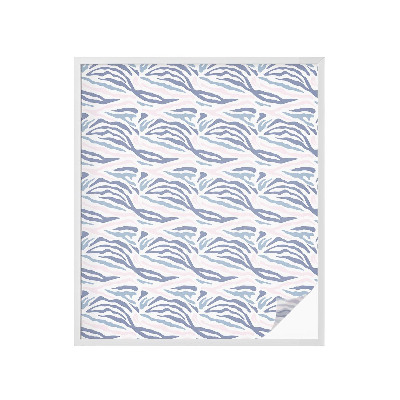 Neprůhledná fólie na sklo dveří Zebrí vzor