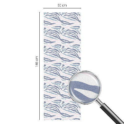 Neprůhledná fólie na sklo dveří Zebrí vzor
