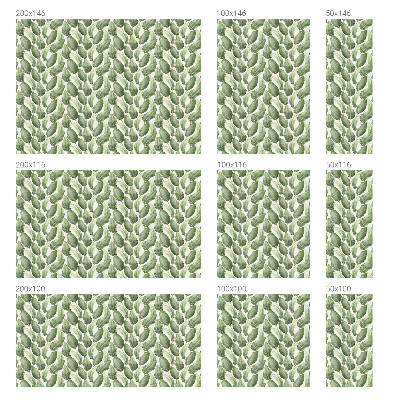 Neprůhledná fólie na sklo dveří Zelené listy