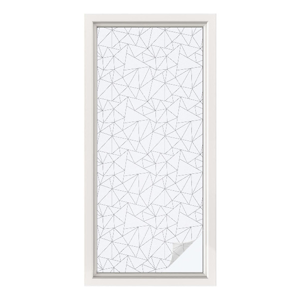 Privátní fólie na okno vitráž Geometrické vzory