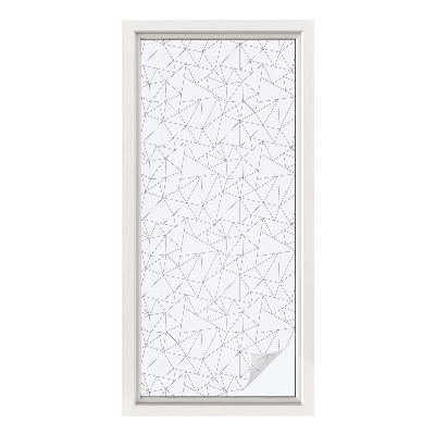 Privátní fólie na okno vitráž Geometrické vzory