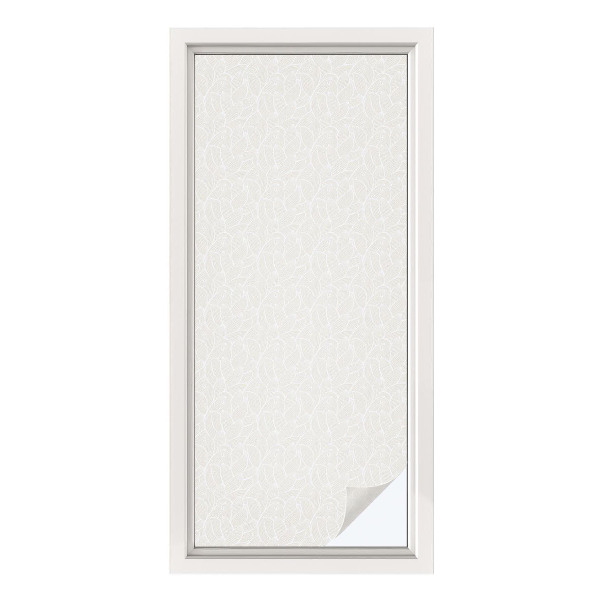 Privátní fólie na okno vitráž Rostlinná ozdoba