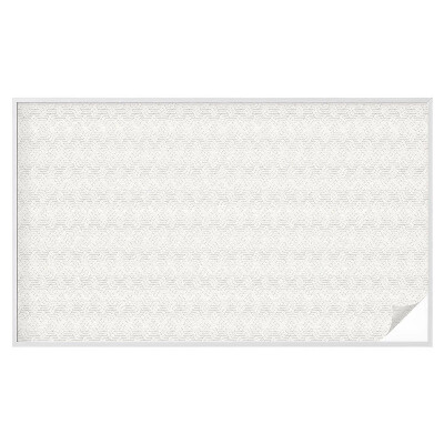 Dekorativní mléčná fólie na sklo Vlnité čáry