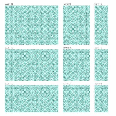 Dekorativní mléčná fólie na sklo Klasický vzor