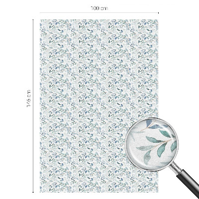 Neprůhledná fólie na sklo dveří Idylické listí