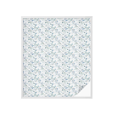 Neprůhledná fólie na sklo dveří Idylické listí