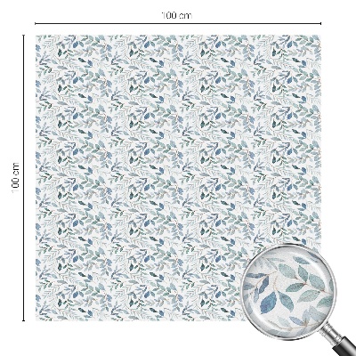 Neprůhledná fólie na sklo dveří Idylické listí