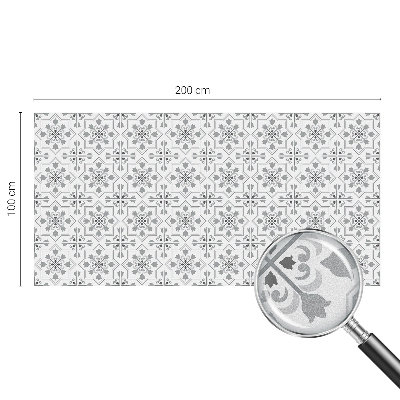 Privátní fólie na okno vitráž Symetrické ornamenty