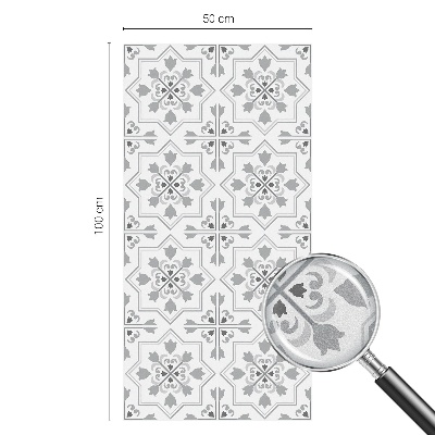 Privátní fólie na okno vitráž Symetrické ornamenty