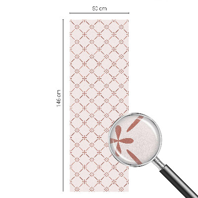 Privátní fólie na okno vitráž Květinové vzory