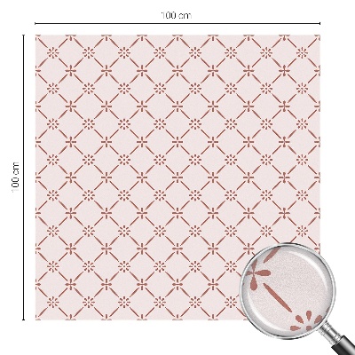 Privátní fólie na okno vitráž Květinové vzory