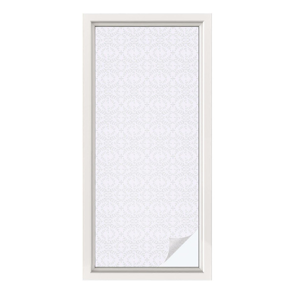 Dekorativní mléčná fólie na sklo Symetrie rostlin