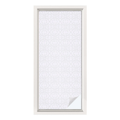 Dekorativní mléčná fólie na sklo Symetrie rostlin