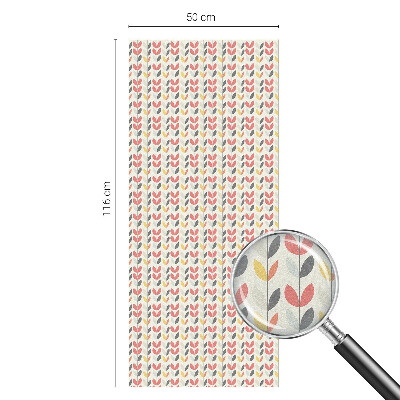 Privátní fólie na okno vitráž Retro listy