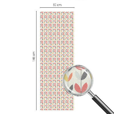 Privátní fólie na okno vitráž Retro listy