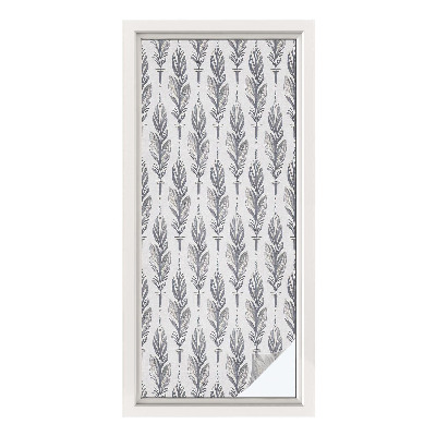 Privátní fólie na okno vitráž Elegantní peří