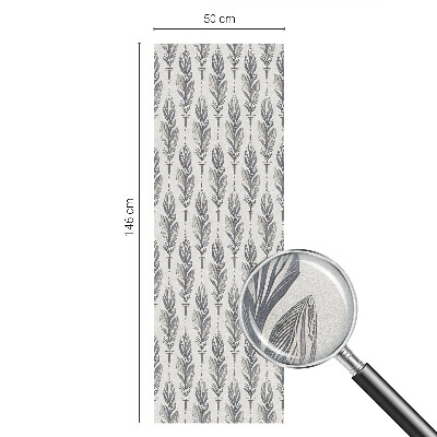 Privátní fólie na okno vitráž Elegantní peří