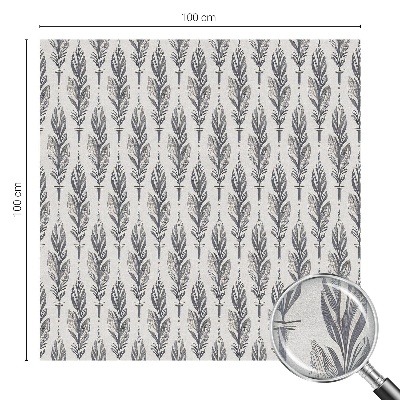 Privátní fólie na okno vitráž Elegantní peří