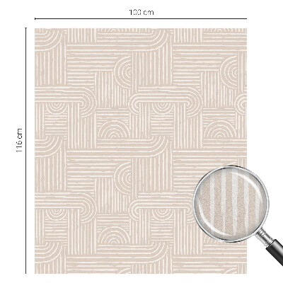 Dekorativní mléčná fólie na sklo Geometrický vzor