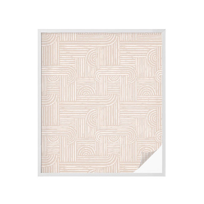 Dekorativní mléčná fólie na sklo Geometrický vzor