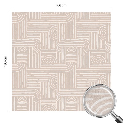 Dekorativní mléčná fólie na sklo Geometrický vzor