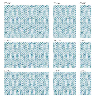 Privátní fólie na okno vitráž Modré kosočtverce