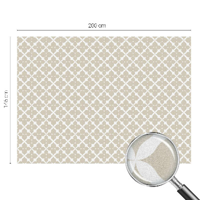 Dekorativní mléčná fólie na sklo Geometrické listy