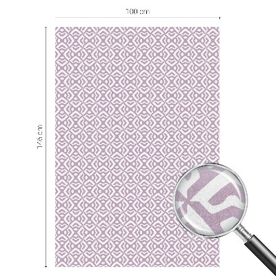 Privátní fólie na okno vitráž Fialové tvary