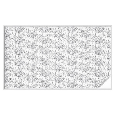 Neprůhledná fólie na sklo dveří Květinová elegance