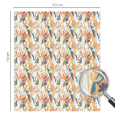 Privátní fólie na okno vitráž Botanická energie