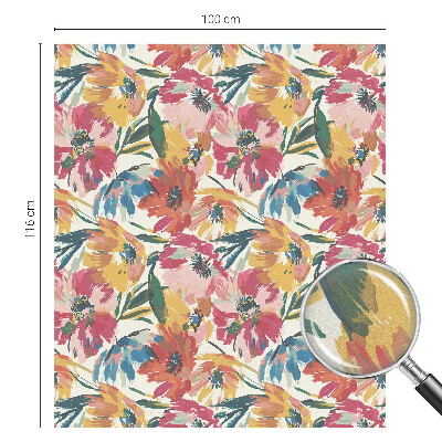 Zatmavovací fólie na okna Květinová exploze