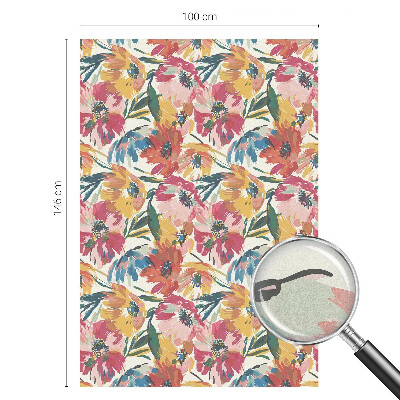 Zatmavovací fólie na okna Květinová exploze