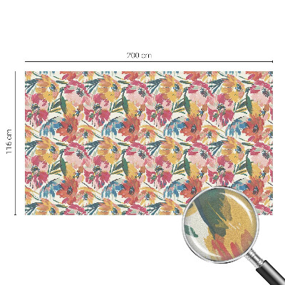 Zatmavovací fólie na okna Květinová exploze