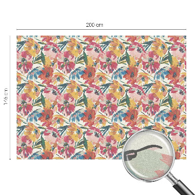 Zatmavovací fólie na okna Květinová exploze