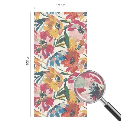 Zatmavovací fólie na okna Květinová exploze