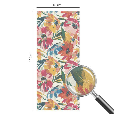 Zatmavovací fólie na okna Květinová exploze