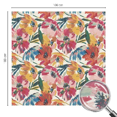 Zatmavovací fólie na okna Květinová exploze