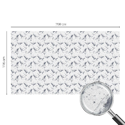 Dekorativní mléčná fólie na sklo Mořští tvorové