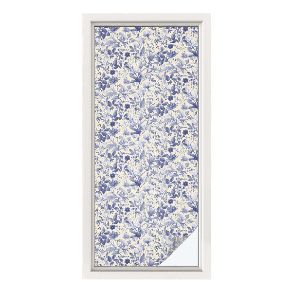 Protisluneční fólie na okna Květinová symetrie