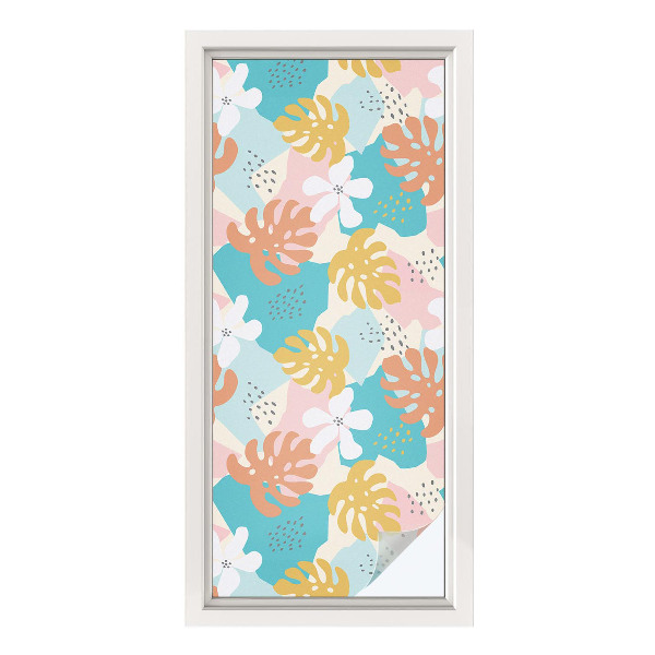 Privátní fólie na okno vitráž Exotická příroda