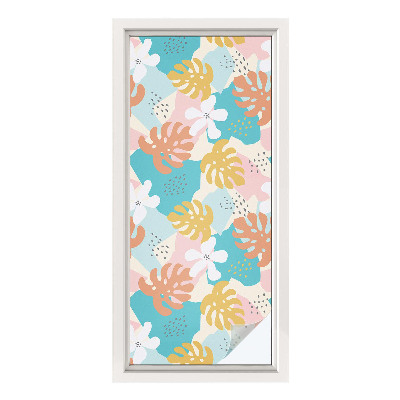 Privátní fólie na okno vitráž Exotická příroda