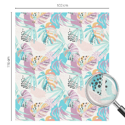 Neprůhledná fólie na sklo dveří Abstraktní džungle