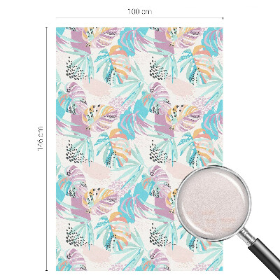 Neprůhledná fólie na sklo dveří Abstraktní džungle