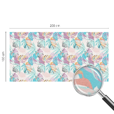 Neprůhledná fólie na sklo dveří Abstraktní džungle