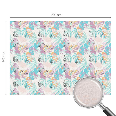 Neprůhledná fólie na sklo dveří Abstraktní džungle