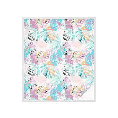 Neprůhledná fólie na sklo dveří Abstraktní džungle