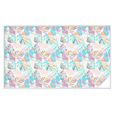 Neprůhledná fólie na sklo dveří Abstraktní džungle