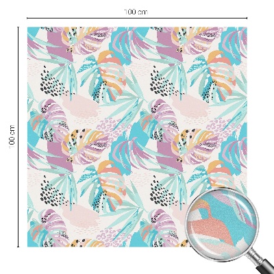 Neprůhledná fólie na sklo dveří Abstraktní džungle