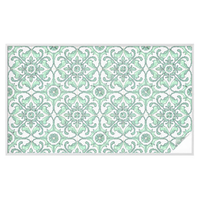 Neprůhledná fólie na sklo dveří Zelená symetrie